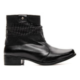 Bota Feminina Confort Inverno Couro Legitimo Antiderrapante