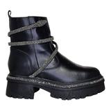 Bota Feminina Coturno Couro Snake Brilho Cobra Tratorado