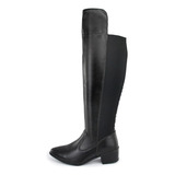 Bota Feminina Montaria Panturrilha Cano Alto C/ Fivela Ofert