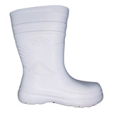 Bota Galocha Branca Super Leve E.v.a. Bota Borracha Branca