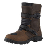 Bota Impermeável Moto Motociclista Cano Curto Marrom Steitz