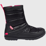 Bota Infantil Feminina Pampili Rubi Comfy Preta E Pink