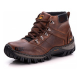 Bota Masculina Amarok Tenis Couro Legítimo Motoqueiro Race