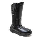 Bota Masculina Cano Alto Em Couro Legitimo Semi-impermeavel