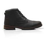 Bota Masculina Coturno Casual Solado Em Borracha