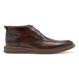 Bota Masculina Democrata Casual Sapato C/ Cadarco 100% Couro