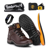 Bota Masculina Kit Coturno Oferta Couro Legítimo +brindes