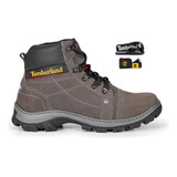 Bota Masculina Timberland 100% Couro Impermeável +brindes