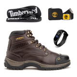 Bota Masculina Timberland Resistente Trilha Kit Top Brindes