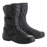 Bota Moto Alpinestars Radon Drystar Impermeável Preta Couro