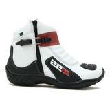 Bota Motociclista Motoqueiro Motors Em Couro Legitimo Top