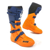Bota Motocross Ims Revolution Laranja Off Road Trilha