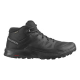 Bota Salomon Outrise Mid Gtx Masculina - Preta
