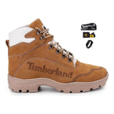 Bota Timberland Couro Legítimo Coturno Resistente +brindes