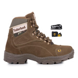 Bota Timberland Kit Coturno Couro Original Oferta +brindes
