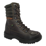 Bota Ziper Coturno Militar Motociclista Azimute Couro 1907