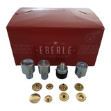 Botão Colchete Eberle Nº14 Ferro Dourado Kit C/50 + Matriz