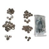 Botão Colchete Kit C/100 Ferro Níquel N. 11 Eberle + Matriz