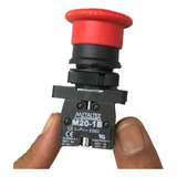 Botão De Emergência C/trava 22mm Plastico - Vermelho - 1nf