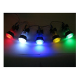 Botao De Fliperama Com Led!! Botao Iluminado X10pçs