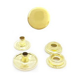 Botão De Pressão 12mm/80 Dourado C/500 Ro.151988