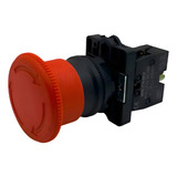 Botão Emergência 22mm 1nf Gira Destrava Cogumelo