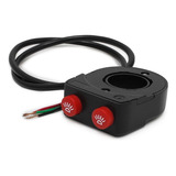 Botão Guidão P Motos Universal Farol De Milha 12v 2 Funções