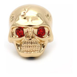 Botao Guitarra Knob Caveira 2 Pecas Dourado Profissional