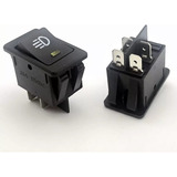 Botão Interruptor Farol Milha Universal 12/24v Led Vermelho