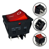 Botão Interruptor Gangorra 40a 6 Pinos Maquina De Solda/ Cnc
