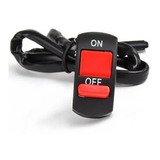 Botão Interruptor Guidão Moto P/farol Led Auxiliar Milha 12v