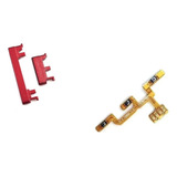 Botão Power Volume Lateral + Cabo Flex Para Moto G8 Play