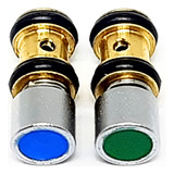 Botão Seringa Tríplice - Kit, Azul E Verde- Modelo Novo Dabi
