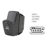 Botão Vidro Elétrico Renault Clio 2000 / 2012 5 Terminais