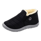 Botas De Neve Femininas De Inverno Com Forro De Pele Quente