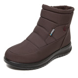 Botas De Neve Femininas Impermeáveis Com Forro De Pelúcia