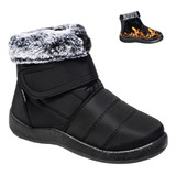 Botas De Neve Femininas Impermeáveis De Pele De Coelho À Pro