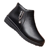Botas De Neve Forradas À Prova D'água Furry Boat Para Frio E