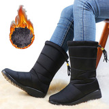 Botas De Neve Forradas Furry Boat Impermeáveis Para Frio Ext
