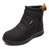 Botas De Neve Impermeáveis Para Mulheres Com Forro De Lã