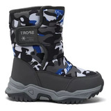 Botas De Neve Infantis Sapatos Quentes De Lã Camuflada