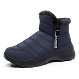 Botas Impermeáveis Forradas Unissex De Pele P/ Frio Extremo