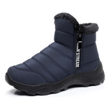 Botas Impermeáveis Forradas Unissex De Pele P/ Frio Extremo