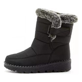 Botas Impermeáveis Forradas Unissex De Pele P/ Frio Extremo