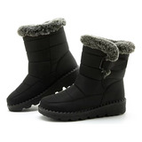 Botas Impermeáveis Forradas Unissex De Pele P/ Frio Extremo