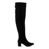 Botas Over Knee D Inverno Cano Alto Salto 6 Bico Fino Social