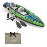 Bote Caiaque K2 Challenger Remo + Bolsa + Bomba Intex
