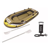 Bote Inflável Remos + Bomba Fishman 350 Pathfinder Até 340kg