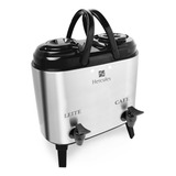 Botijão Térmico Inox Duplo 12 Litros Café Leite - Hercules Cor Cinza