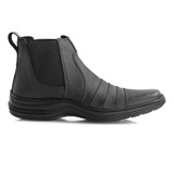 Botina Bota Coturno Masculino Couro Legítimo Confortável